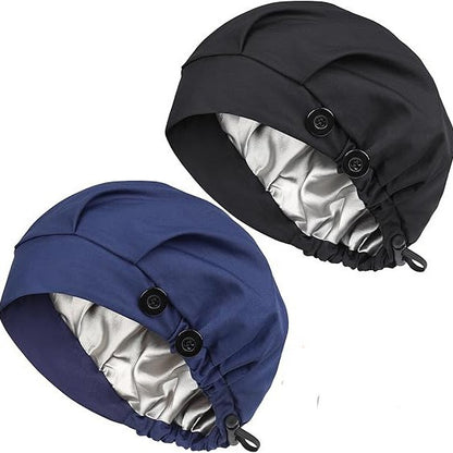 Double Layer Bubble Hat Operating Cotton Nurse Hat Confinement Toque Chef Dustproof Doctor's Cap