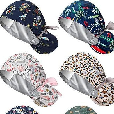 Double Layer Bubble Hat Operating Cotton Nurse Hat Confinement Toque Chef Dustproof Doctor's Cap