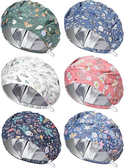 Double Layer Bubble Hat Operating Cotton Nurse Hat Confinement Toque Chef Dustproof Doctor's Cap